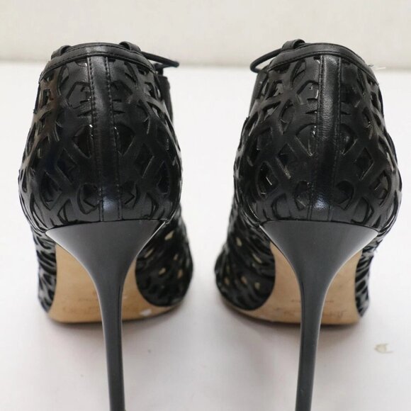 Jimmy Choo Tactic Cut Out Caged Black Bootie Pumps Womens EU 38 US 8 - Picture 7 of 16